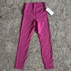 HeyNuts High Waisted Seamless Leggings Magenta Pink Yoga Gym Stretch NWT